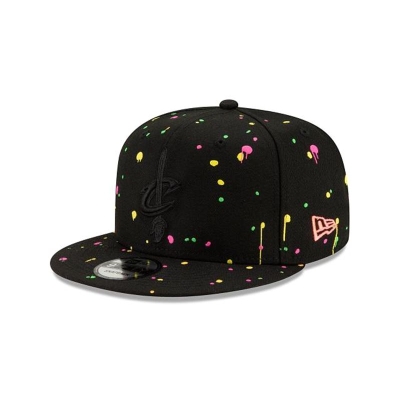 Cleveland Cavaliers Gorra | New Era NBA Neon Splatter 9fifty Snapback Cap Mexico - Negros